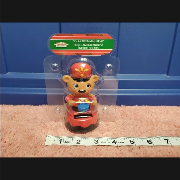 Christmas House Solar Drumming Nutcracker Bear Christmas Dancing Nutcracker NIP - Picture 1 of 3